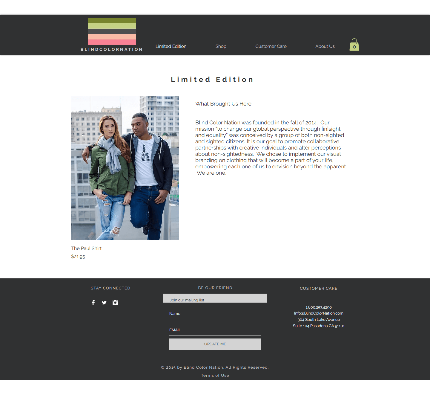 Blind Color Nation — Streetwear Identity, Storefront & Campaign — Storefront